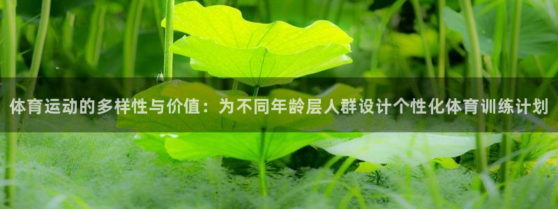必威betway西汉姆联：体育运动的多样性与价值：为不同年龄层人群设计个性化体育训练计划